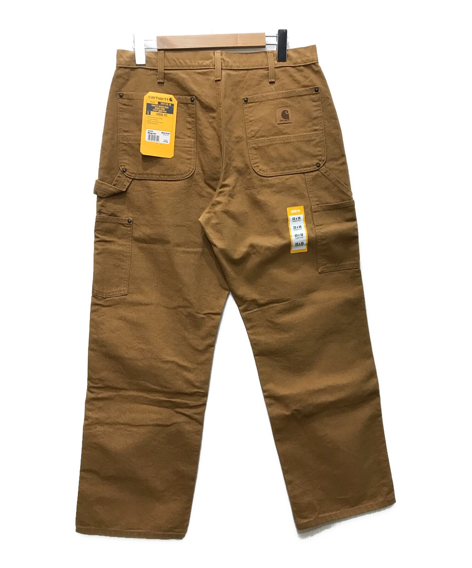 CarHartt (カーハート) DUCK DOUBLE FRONT UTILITY WORK PANT ベージュ サイズ:W33 未使用品