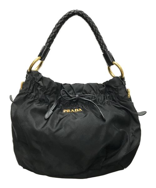 【中古・古着通販】PRADA (プラダ) TESSUTO BOW ハンドバッグ