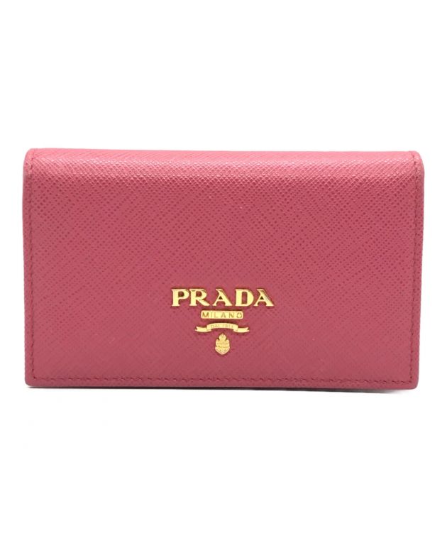 中古・古着通販】PRADA (プラダ) サフィアーノレザー カードケース