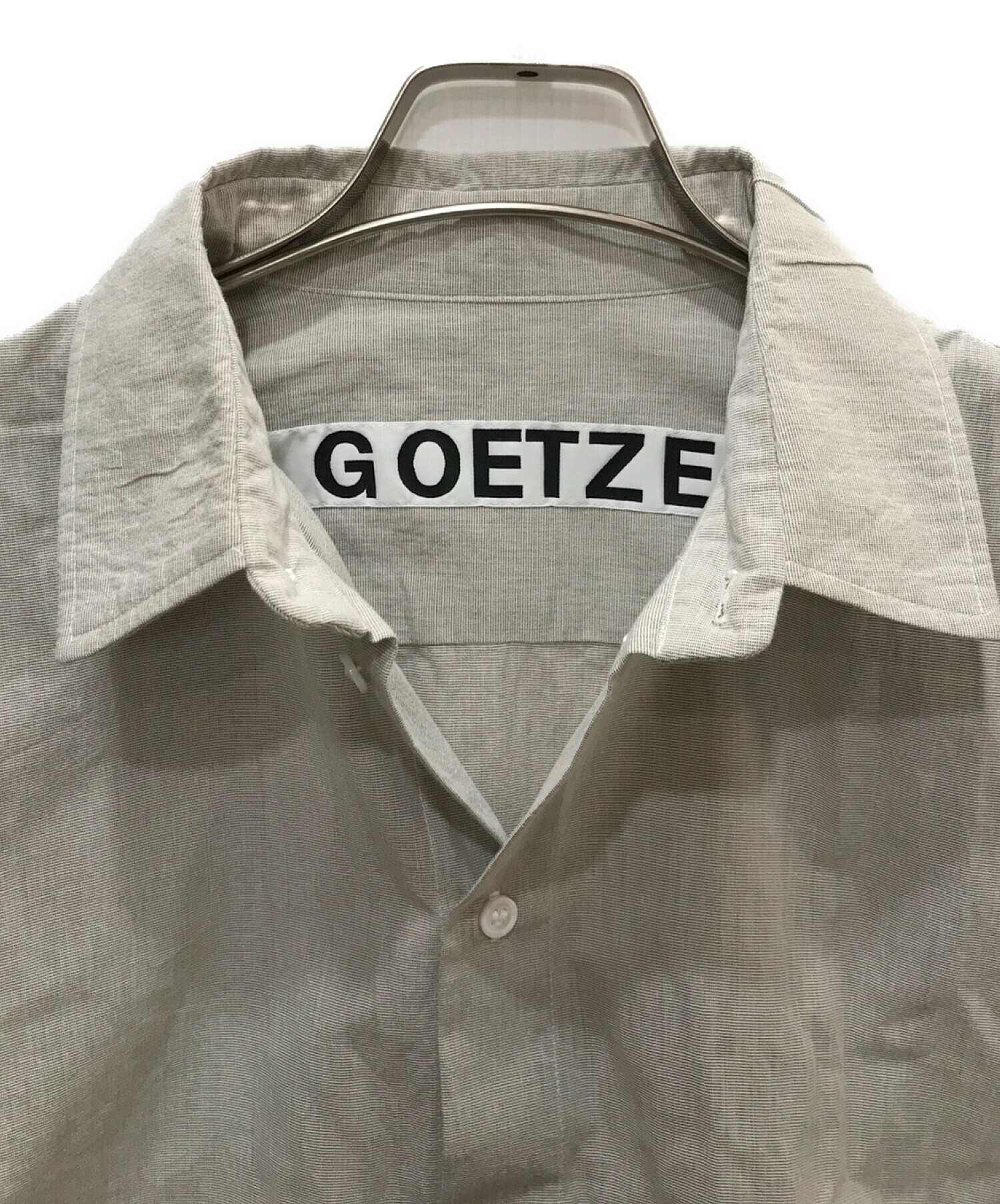 GOETZE (ゲッツェ) ボックスシルエットシャツ ベージュ サイズ:46