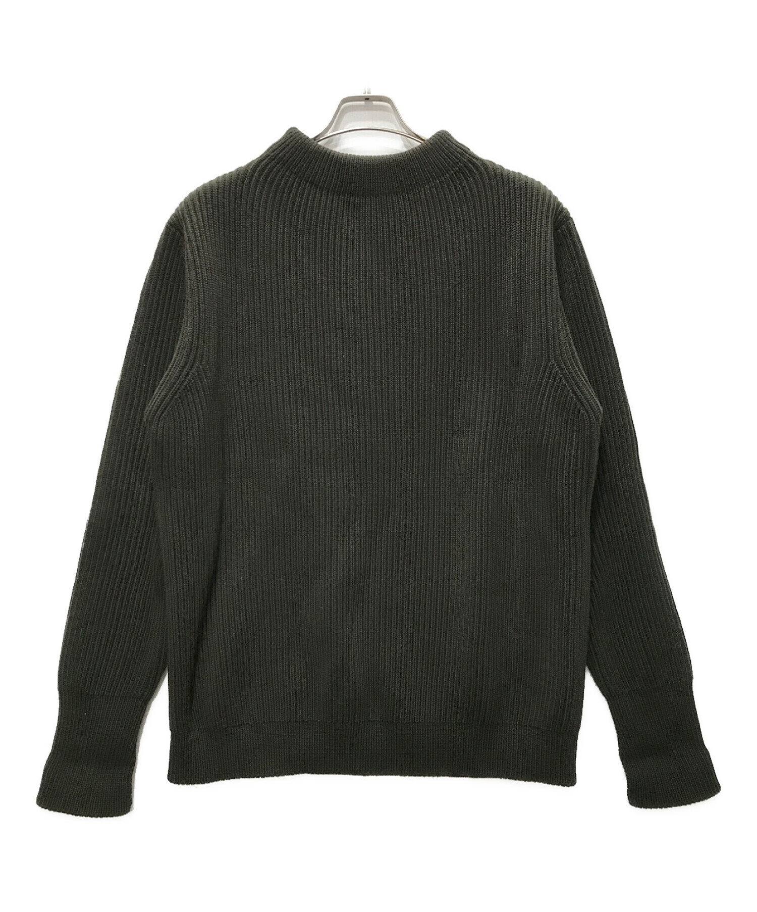 ANDERSEN-ANDERSEN (アンデルセン アンデルセン) CREWNECK 5GG ニット オリーブ サイズ:XL