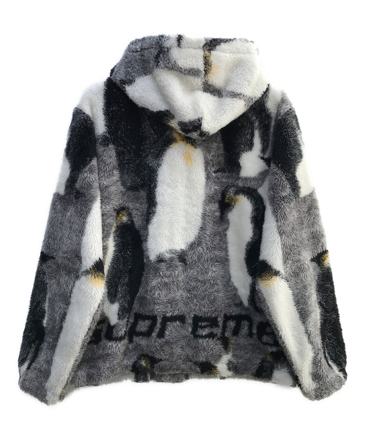 Penguins Hooded Fleece Jacket 黒 M