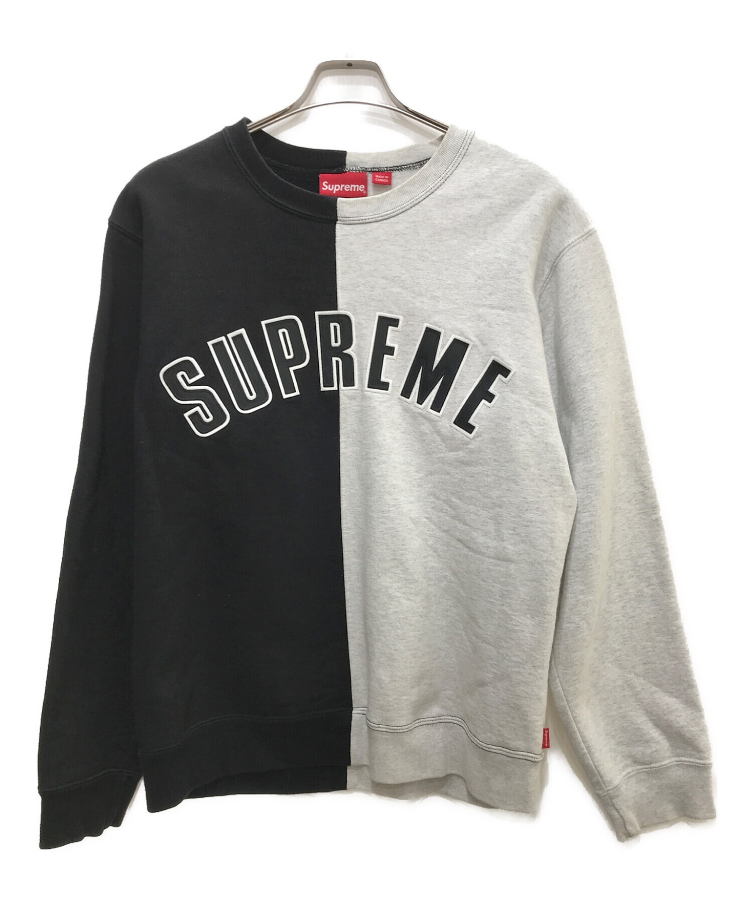supreme シュプリーム split crewneck sweatshirt