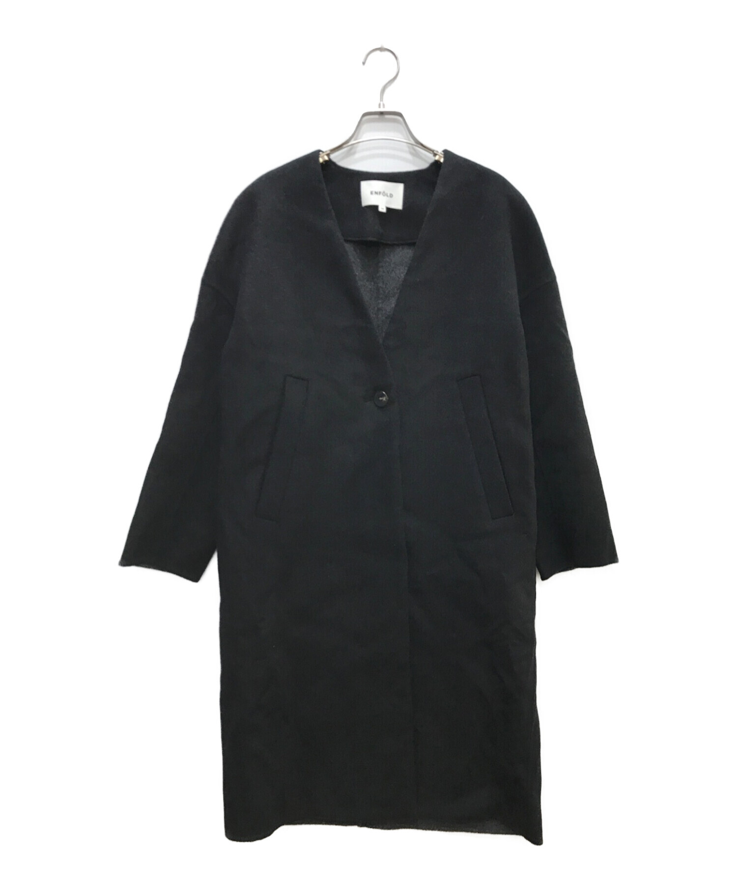 エンフォルド 22AW NO-COLLAR COAT ノーカラーコート 36 - zonanova.com.br