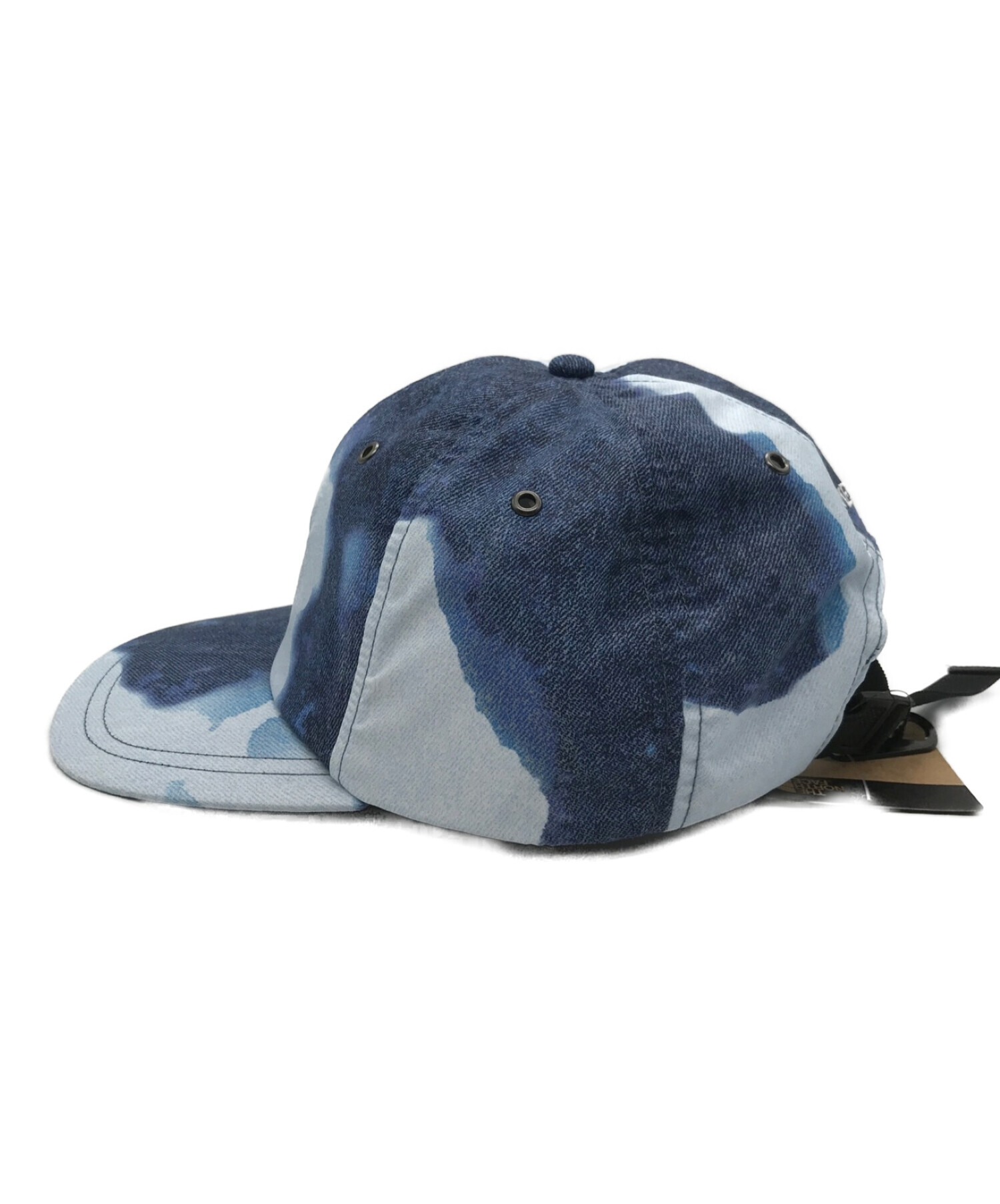 SUPREME (シュプリーム) THE NORTH FACE (ザ ノース フェイス) Bleached Denim Print 6PANEL  Cap ブルー サイズ:FREE 未使用品