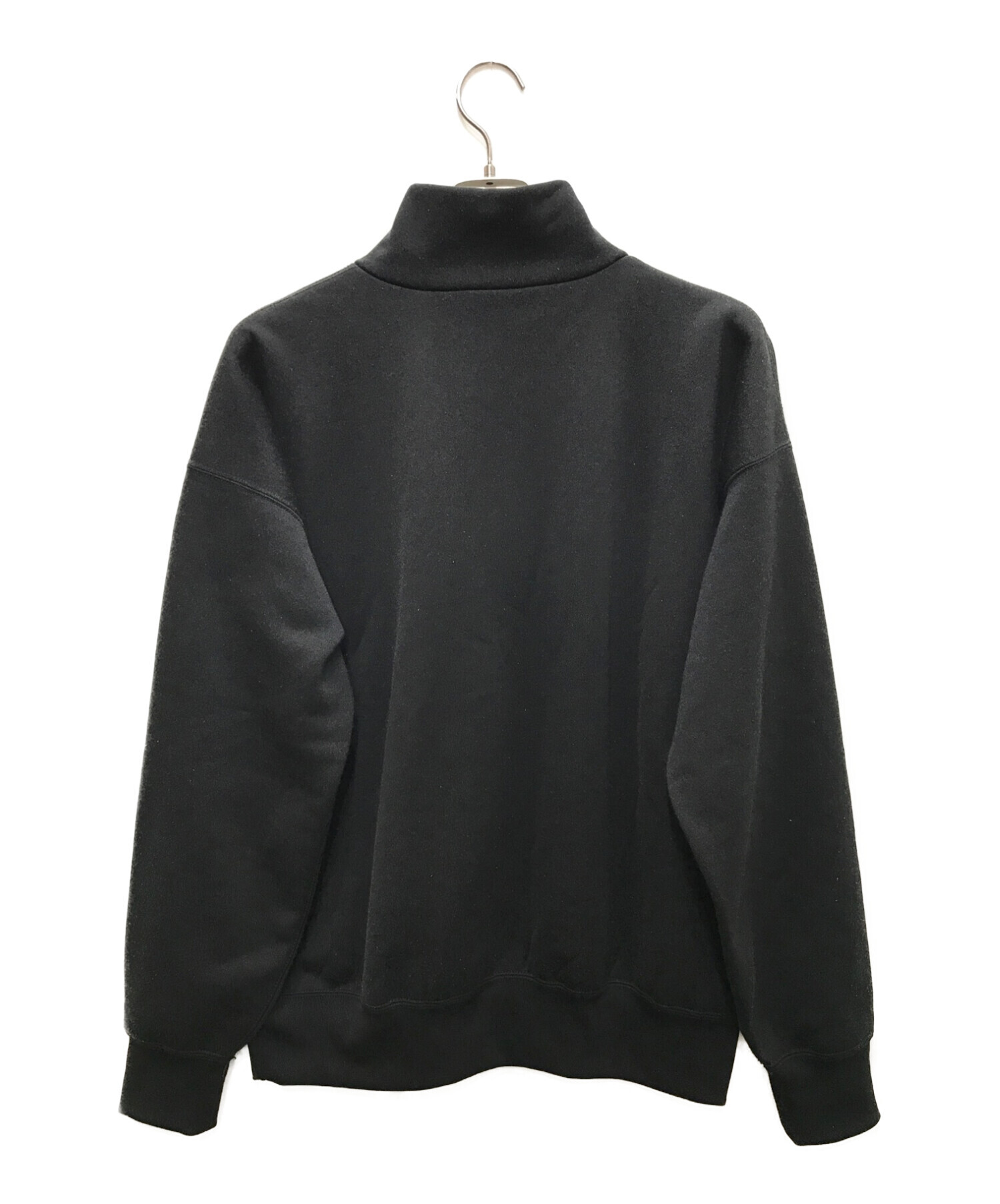 AURALEE  BAGGY POLYESTER SWEAT BLACK