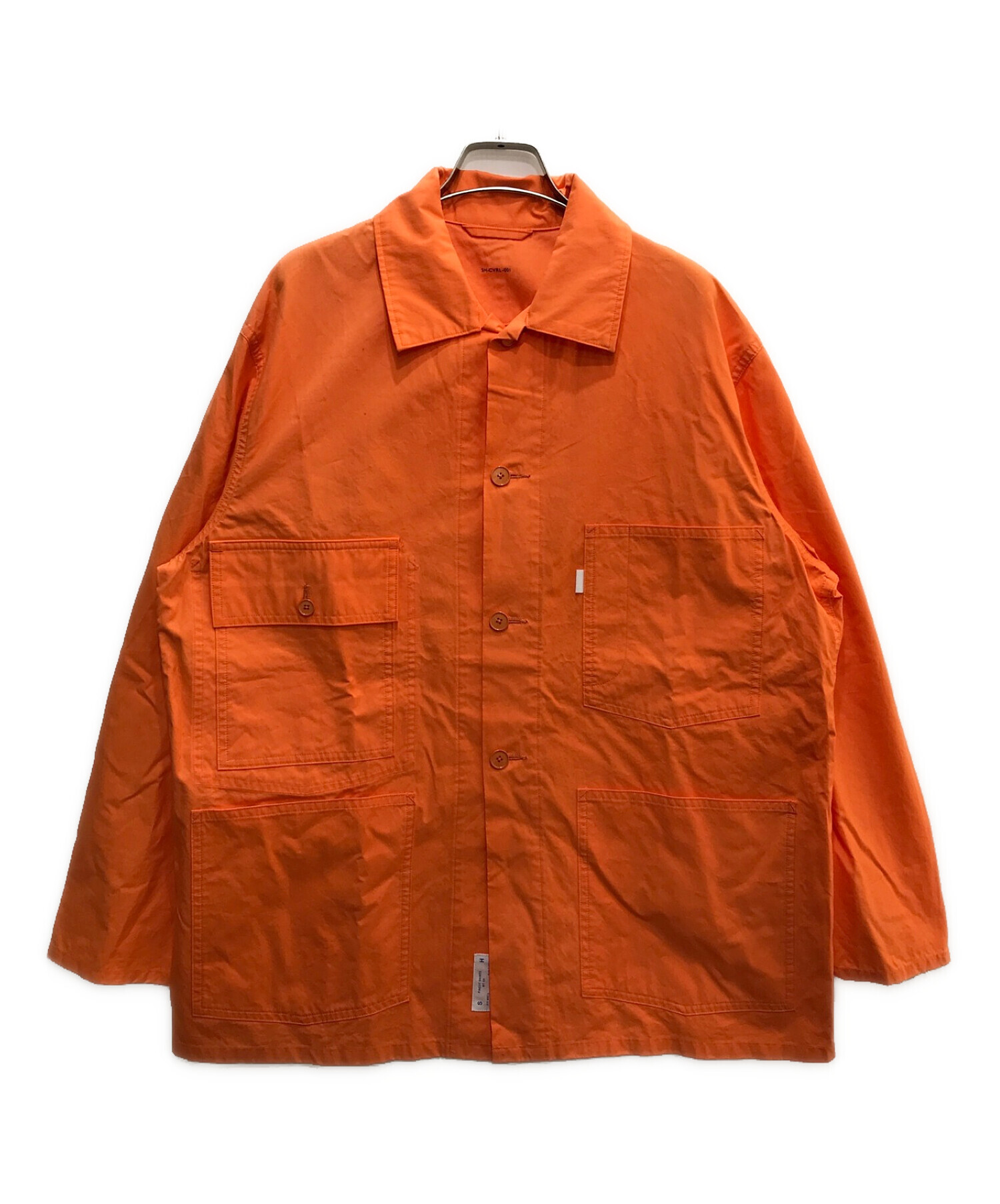 中古・古着通販】SH (エスエイチ) COVERALL SHIRT オレンジ サイズ:S