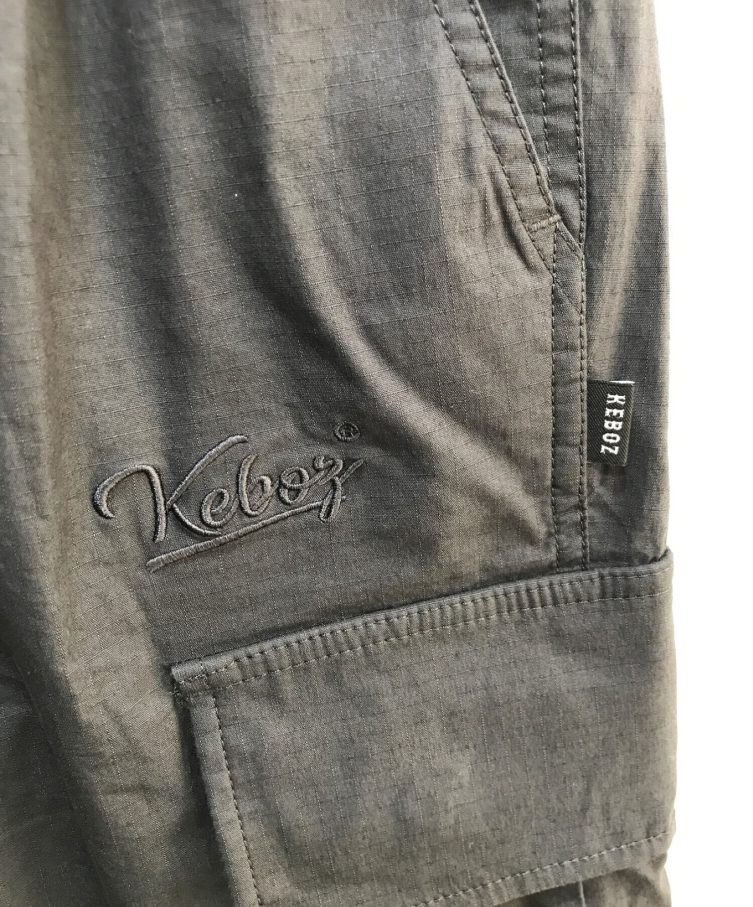 KEBOZ (ケボズ) RIPSTOP CARGO PANTS グレー サイズ:L