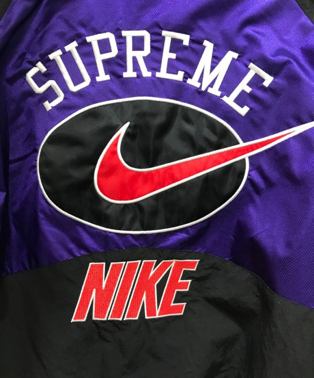 特価正規店XS 紫 Supreme x Nike Hooded Sport Jacket ナイロンジャケット