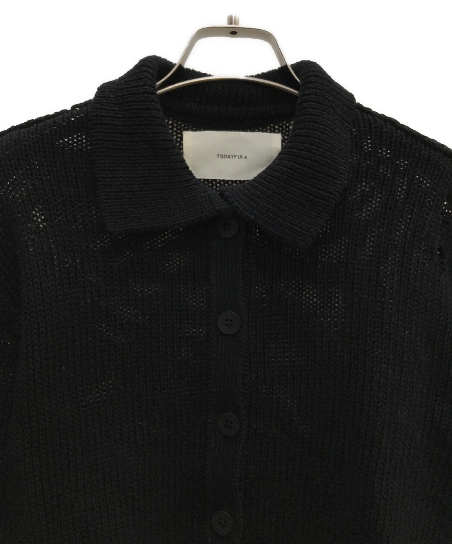 TODAYFUL (トゥデイフル) Lowgauge Knit Shirts ブラック サイズ:F