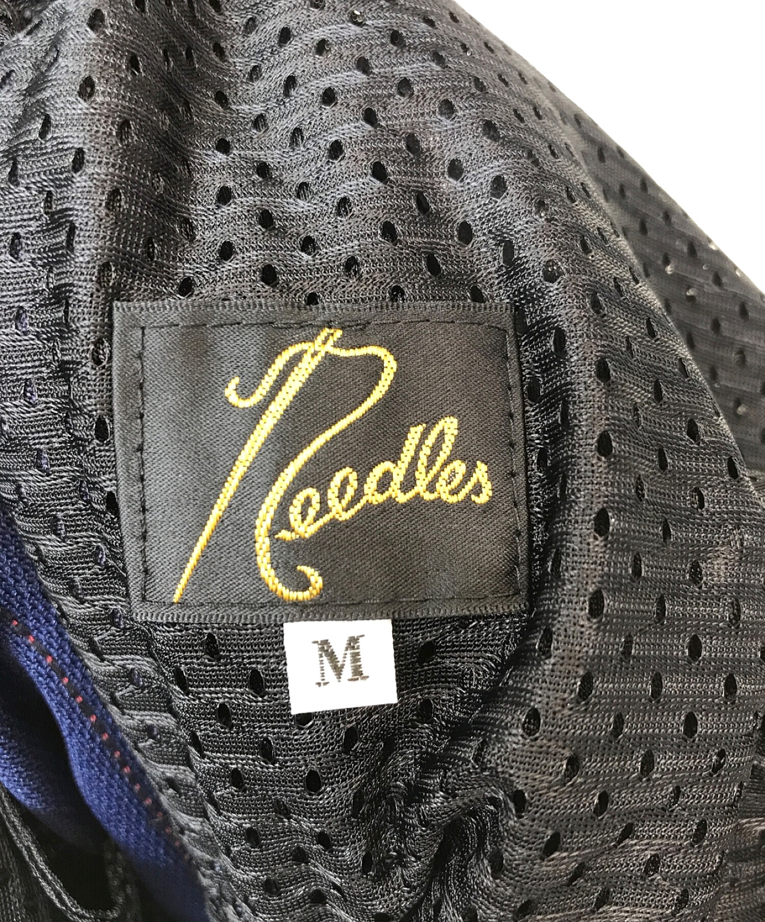 Needles (ニードルズ) 2G (ツージー) 別注TRACK PANT ネイビー×レッド サイズ:M