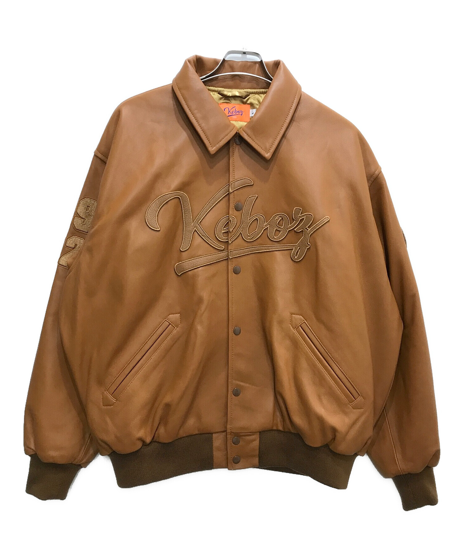 Supreme Leather Varsity  jacket Lサイズ