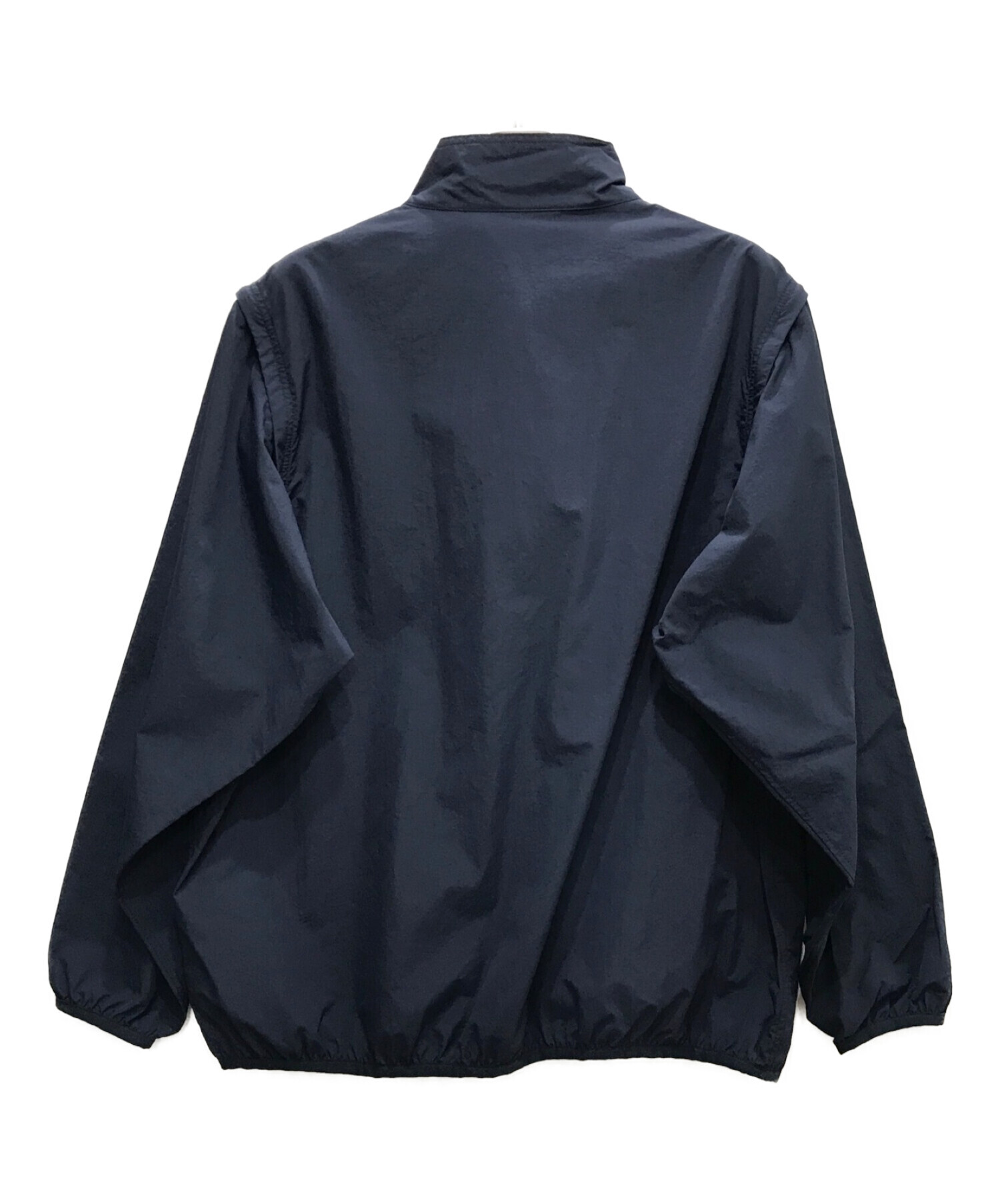 KEBOZ (ケボズ) NYLON CONVERTIBLE HALF ZIP ネイビー サイズ:L