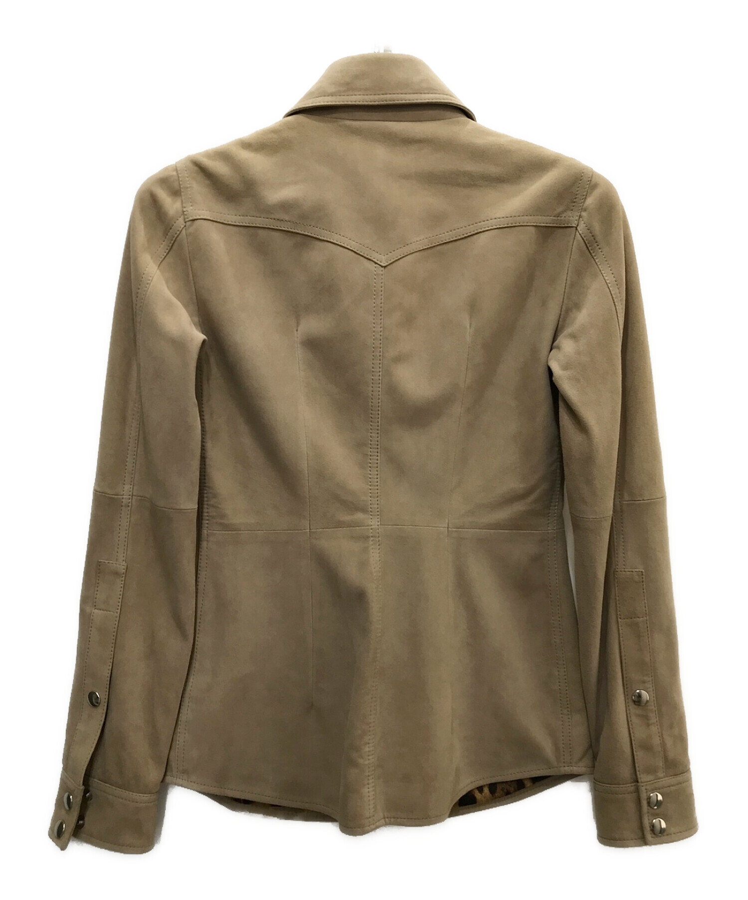 DOLCE & GABBANA (ドルチェ＆ガッバーナ) スエードシャツジャケット ベージュ サイズ:40 未使用品