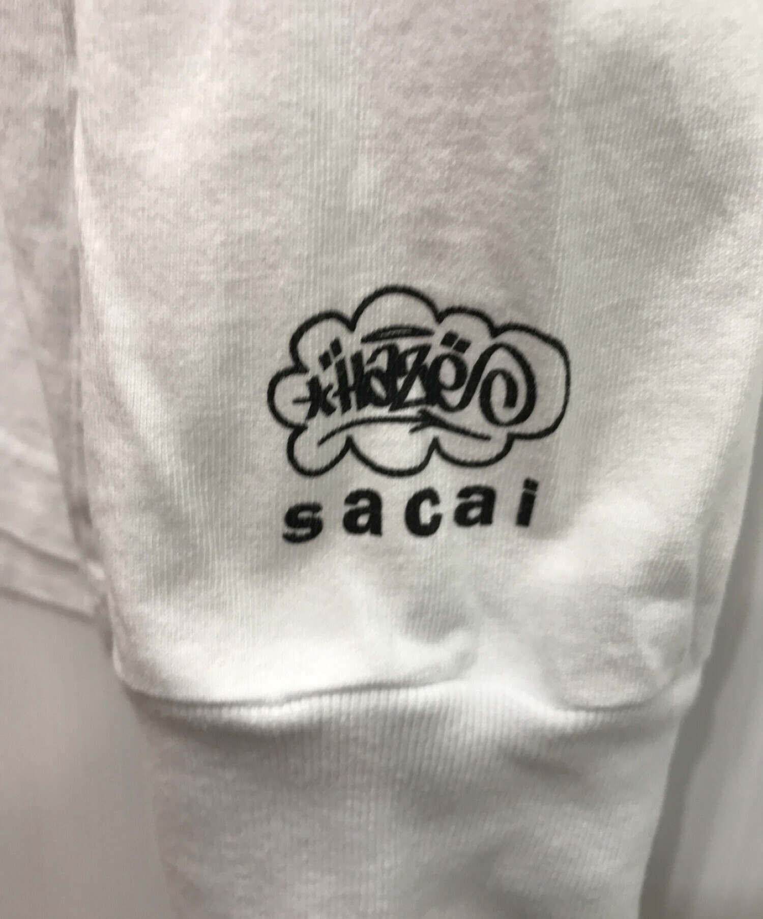 sacai (サカイ) eric haze (エリック・ヘイズ) ONEKINDWORD. L/S T-Shirt ホワイト サイズ:2