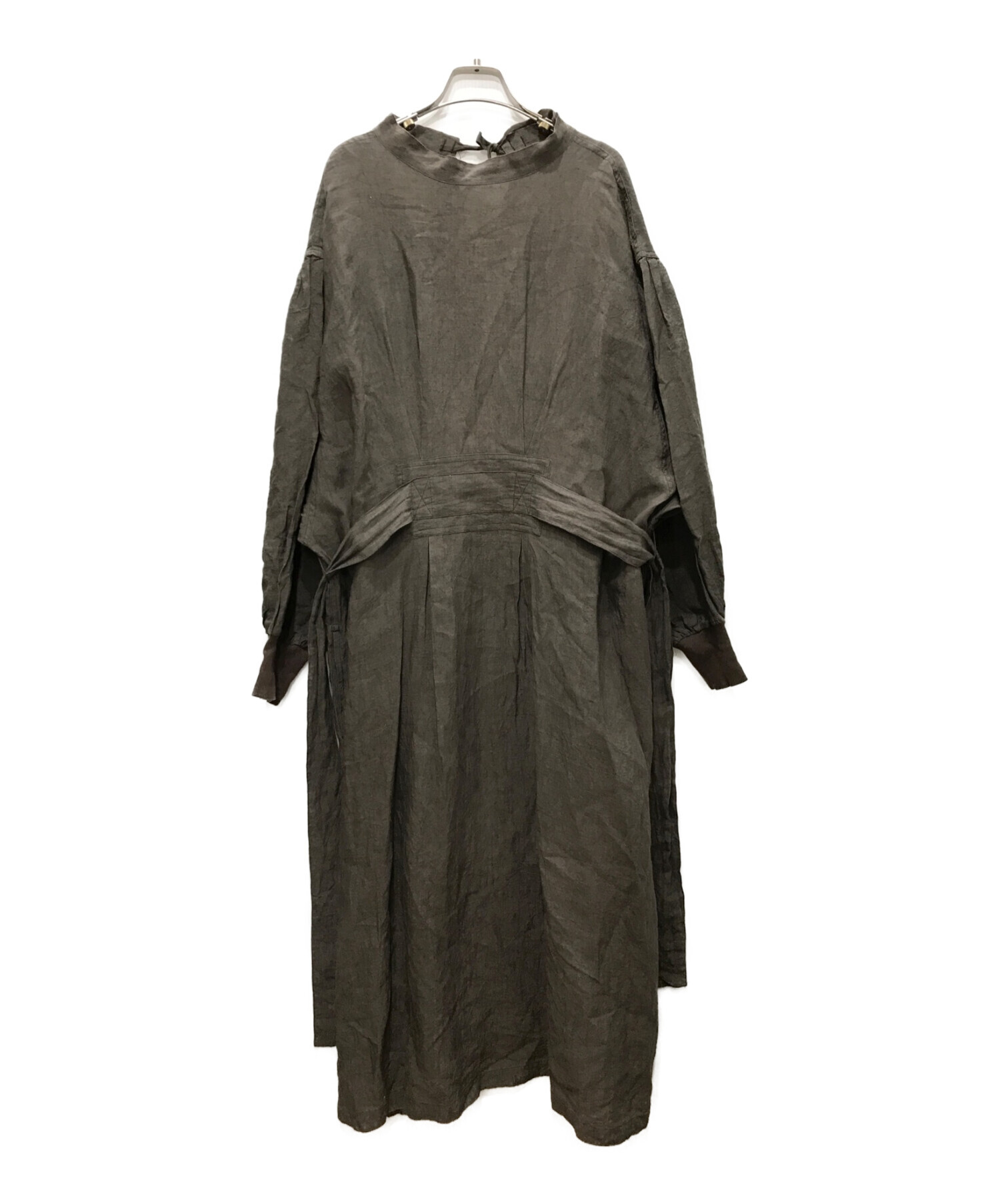 ARGUE (アーギュ) European French Linen Dress ブラウン サイズ:FREE