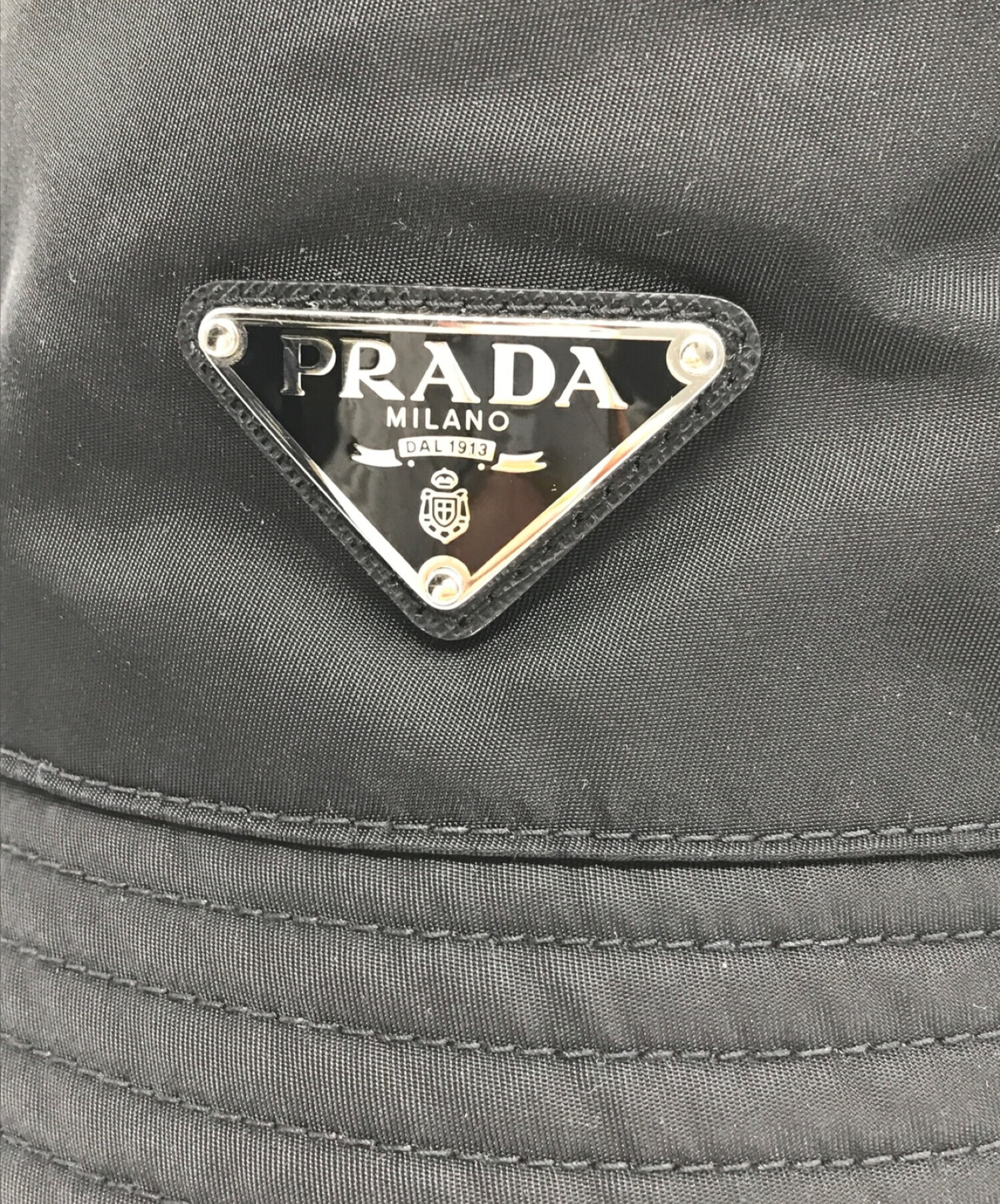 中古・古着通販】PRADA (プラダ) Re-Nylon バケットハット ブラック