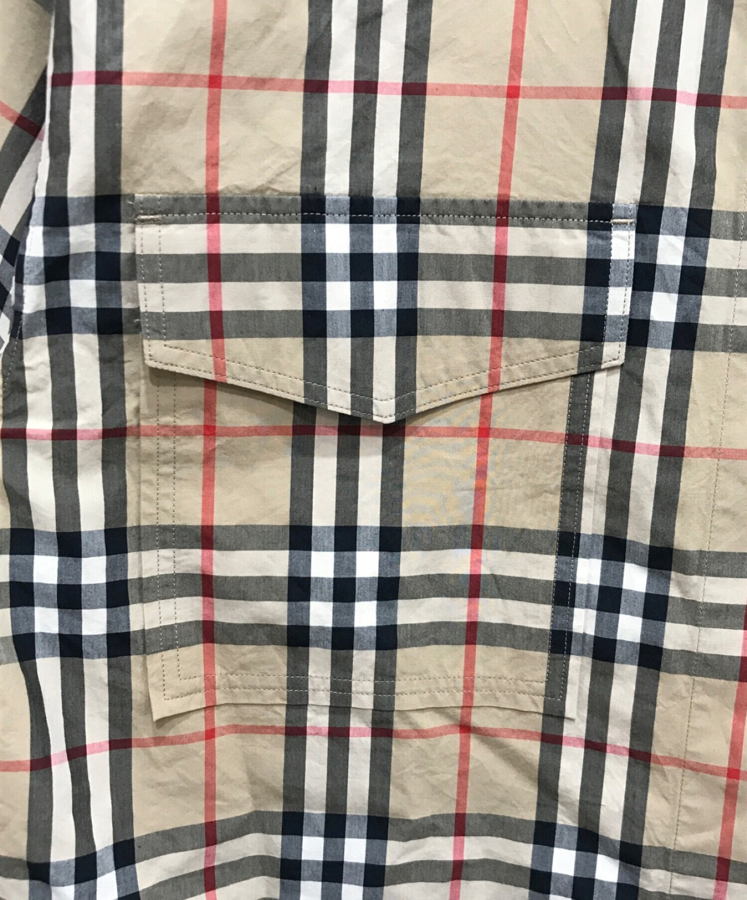 中古・古着通販】BURBERRY (バーバリー) ノバチェックシャツ ベージュ 