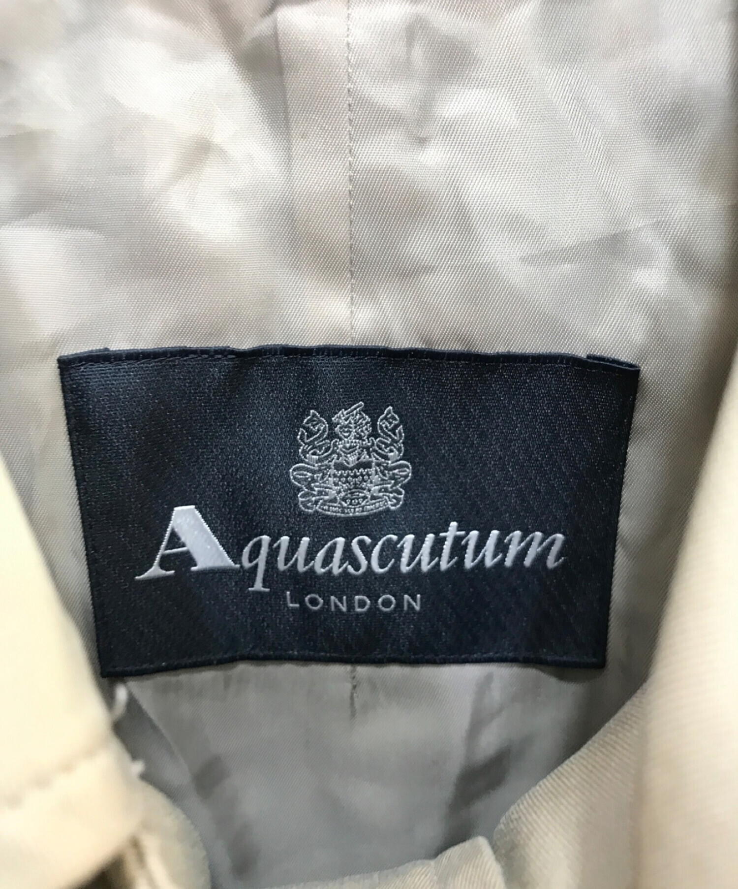Aquascutum (アクアスキュータム) New Aqua5 ライナーステンカラーコート ベージュ サイズ:36