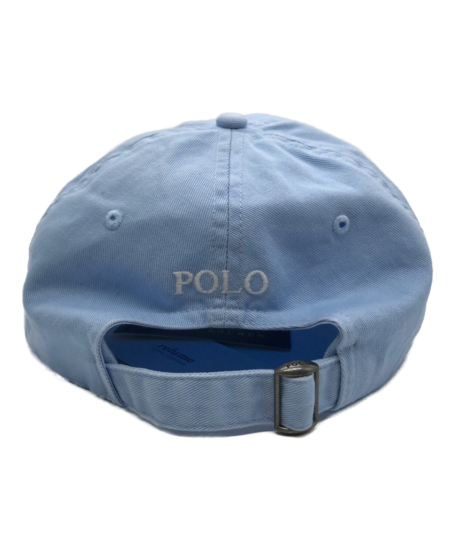 POLO RALPH LAUREN (ポロ・ラルフローレン) キャップ ブルー サイズ:F 未使用品