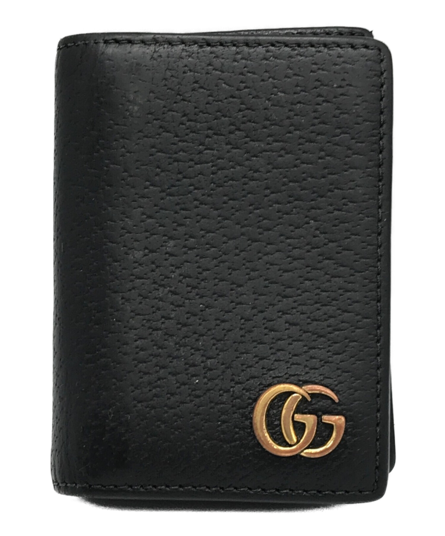 中古・古着通販】GUCCI (グッチ) GGマーモント カードケース ブラック