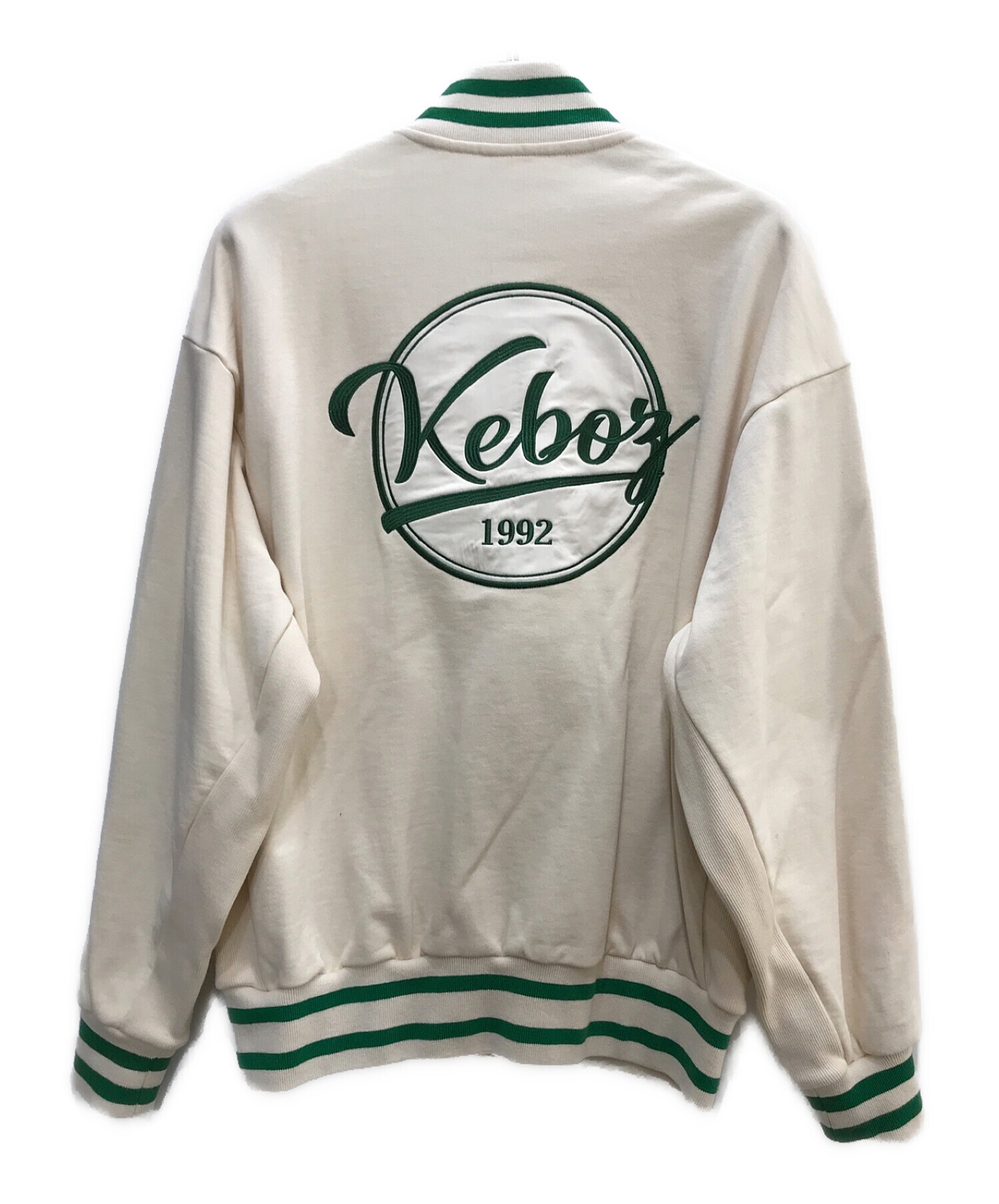 keboz BB LOGO SWEAT VARSITY JACKET グリーン - スタジャン