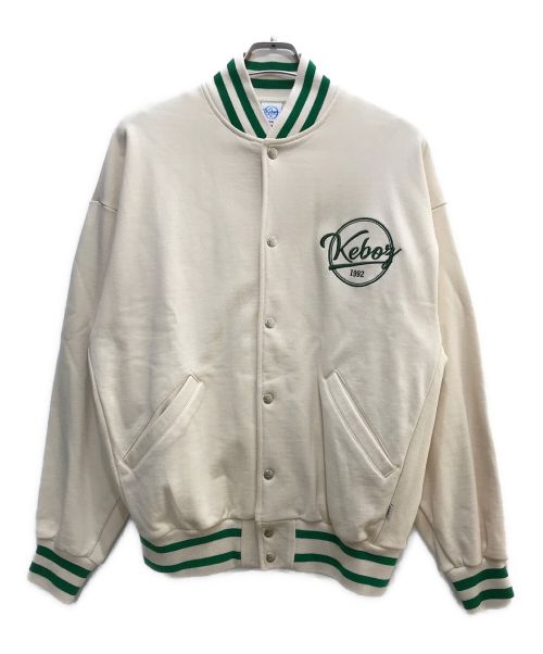 中古・古着通販】KEBOZ (ケボズ) BB LOGO SWEAT VARSITY JACKET