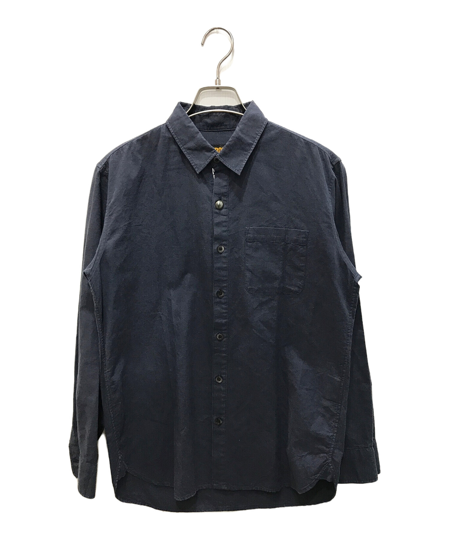 NEIGHBORHOOD (ネイバーフッド) PLAIN/CL-SHIRT.LS/プレーンシャツ ネイビー サイズ:S