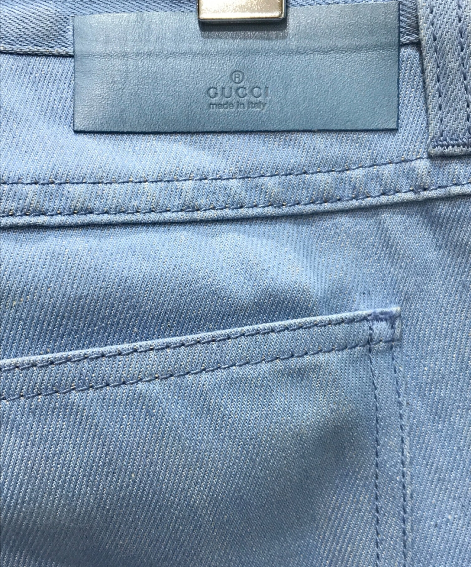 中古・古着通販】GUCCI (グッチ) スキニーフィットデニムパンツ ブルー