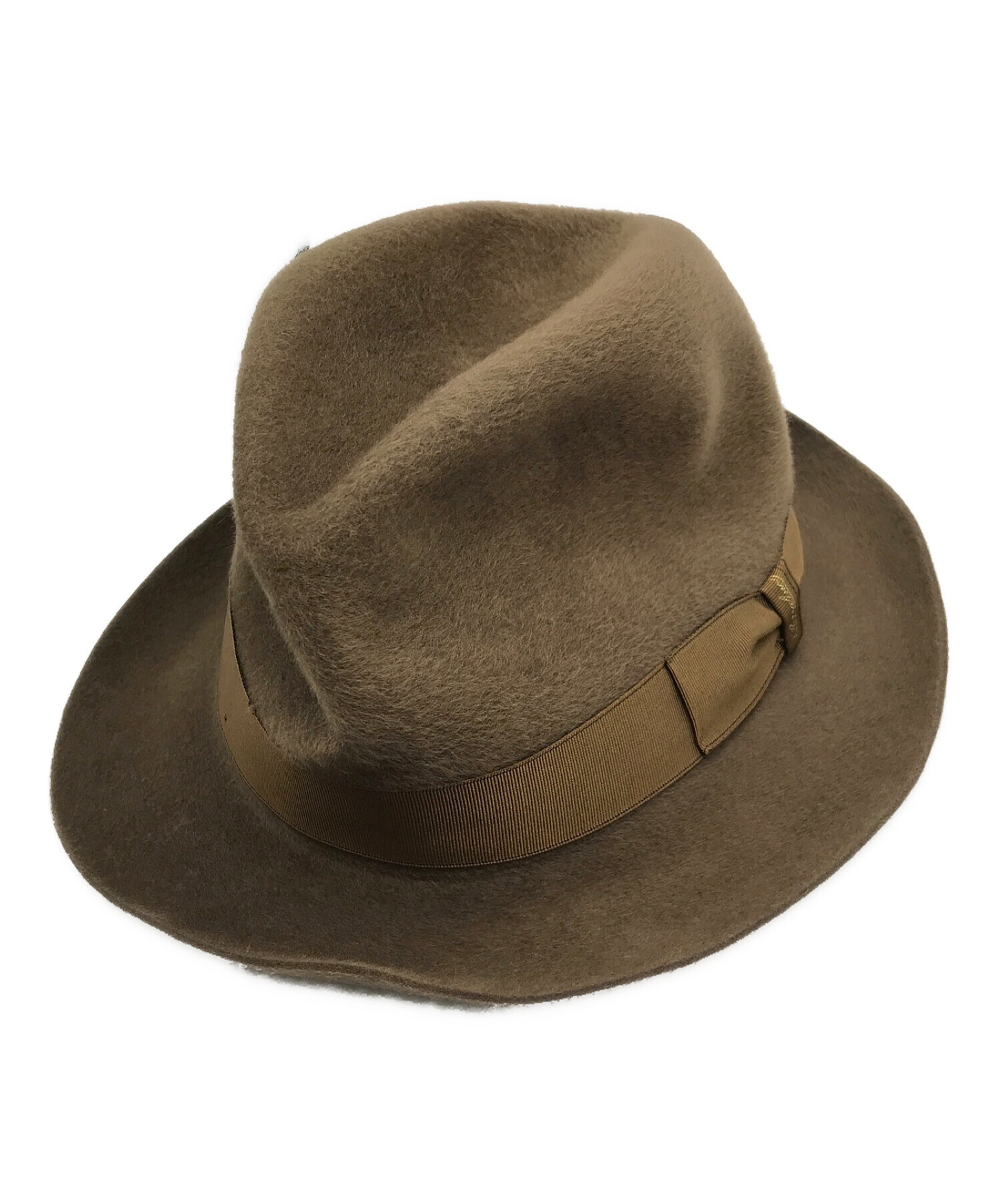 BORSALINO (ボルサリーノ) GUANACO 中折れハット ブラウン 未使用品