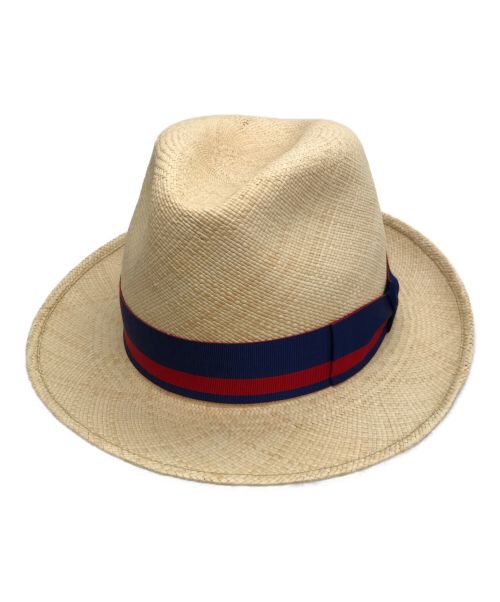 中古・古着通販】BORSALINO (ボルサリーノ) ストローハット ベージュ