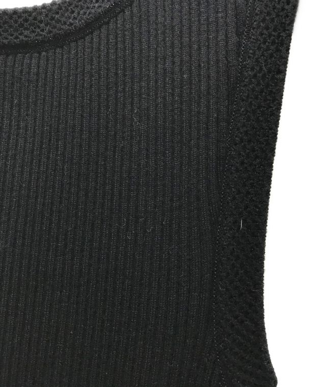 爆買い最新作シャネル　ノースリーブニットワンピース　ブラック　#38　CHANEL　黒　ドレス ワンピース（ミニ）