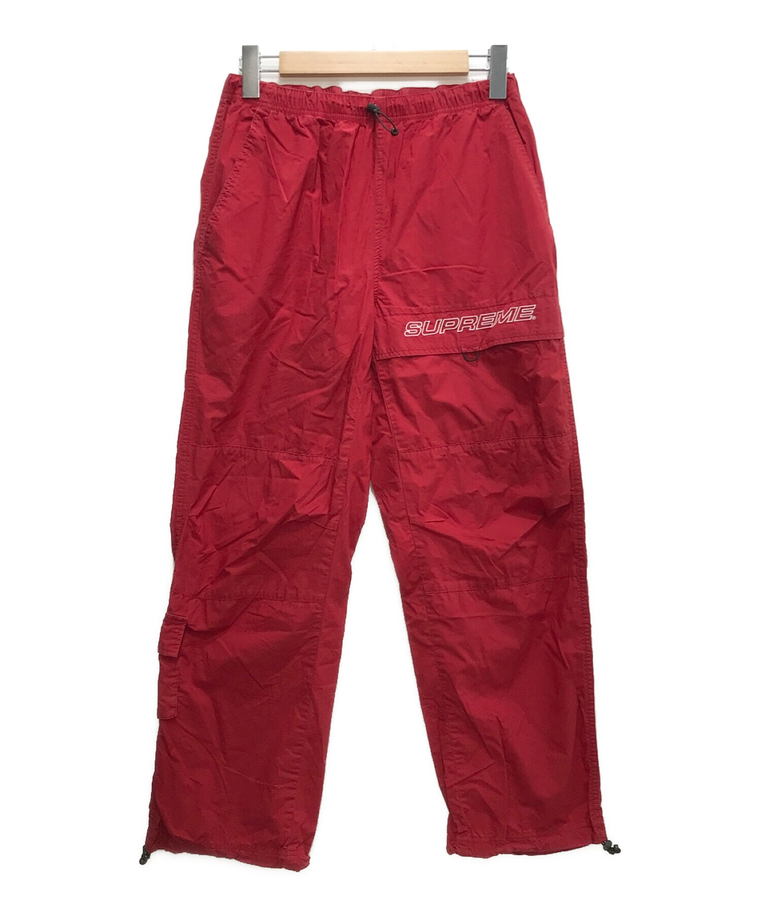 SUPREME (シュプリーム) Cotton Cinch Pant レッド サイズ:Small