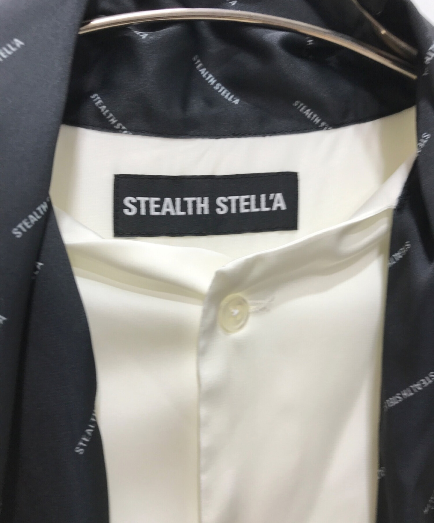 STEALTH STELL'A (ステルスステラ) ボウタイシャツ アイボリー×ブラック サイズ:1