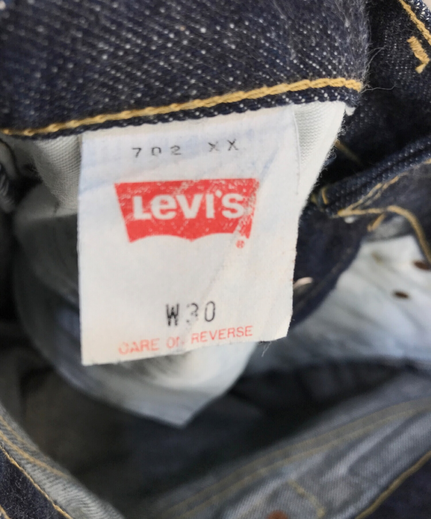 LEVI'S (リーバイス) 702 XX セルヴィッチデニムパンツ インディゴ サイズ:W30 L34