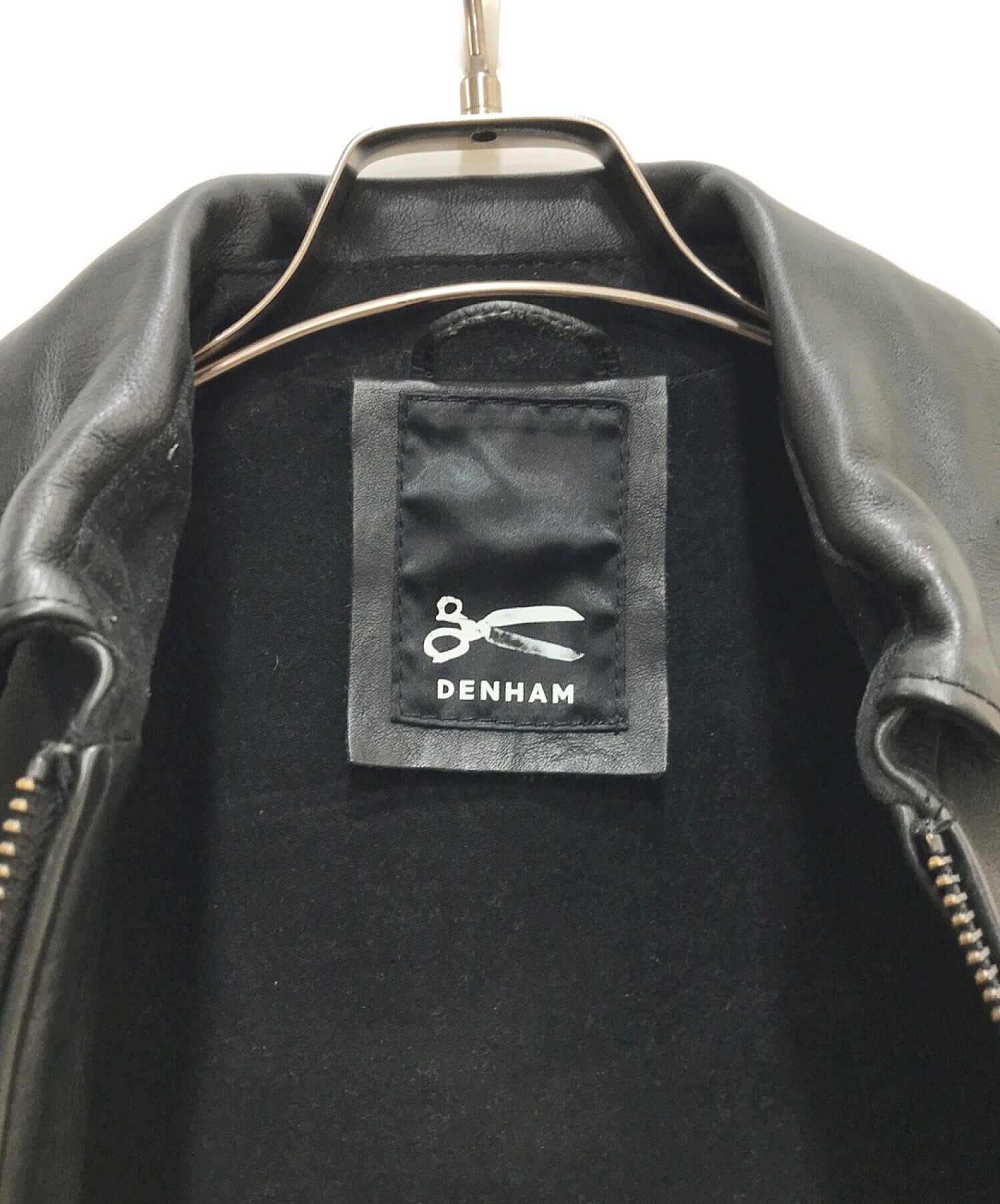 Denham (デンハム) レザージャケット ブラック サイズ:S