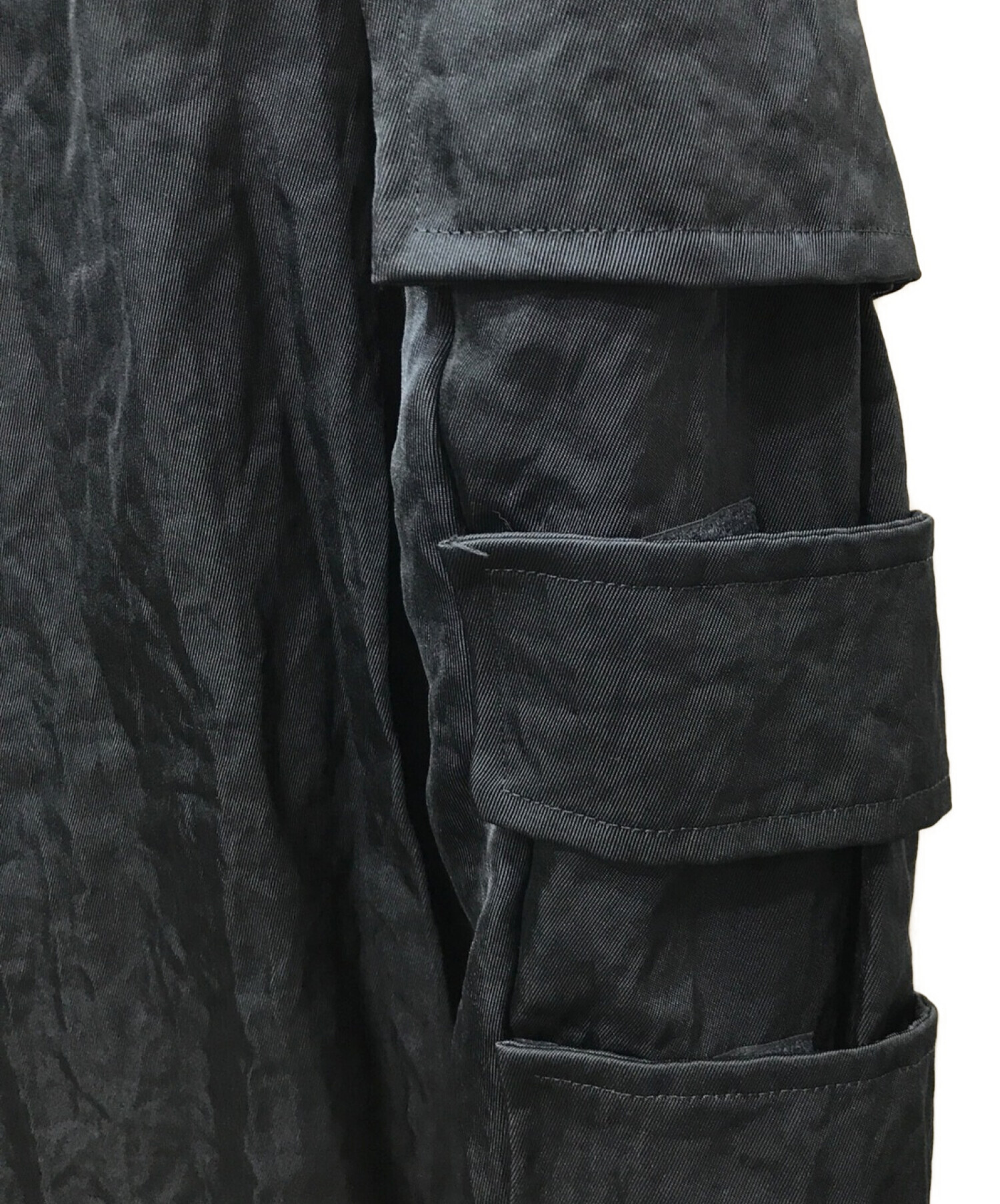 FOTUS (フェトウス) フロントバッグナイロンギミックコート ブラック サイズ:S