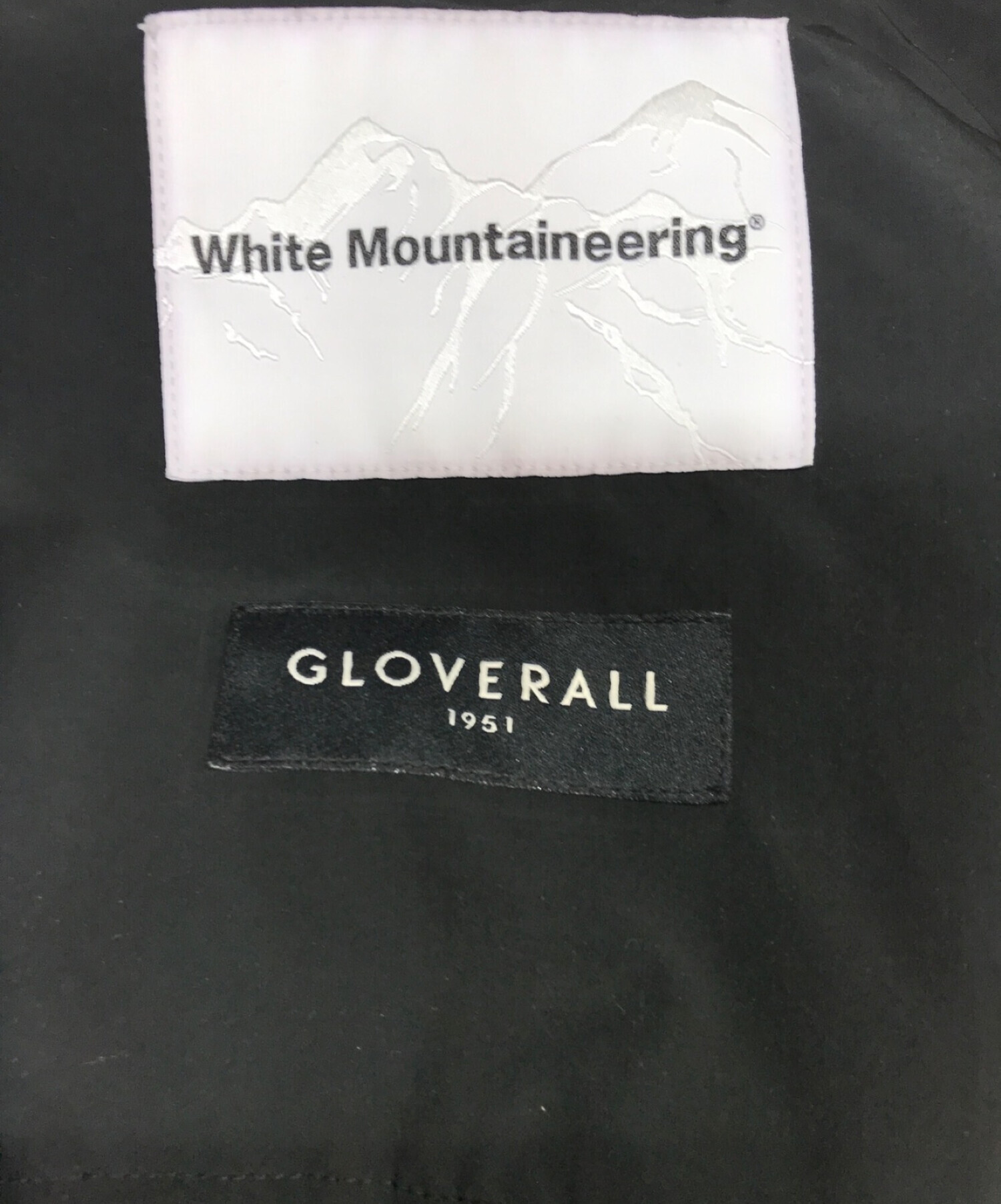 WHITE MOUNTAINEERING (ホワイトマウンテ二アニング) GLOVER ALL (グローバーオール) NYLON DUFFLE  COAT ブラック サイズ:2