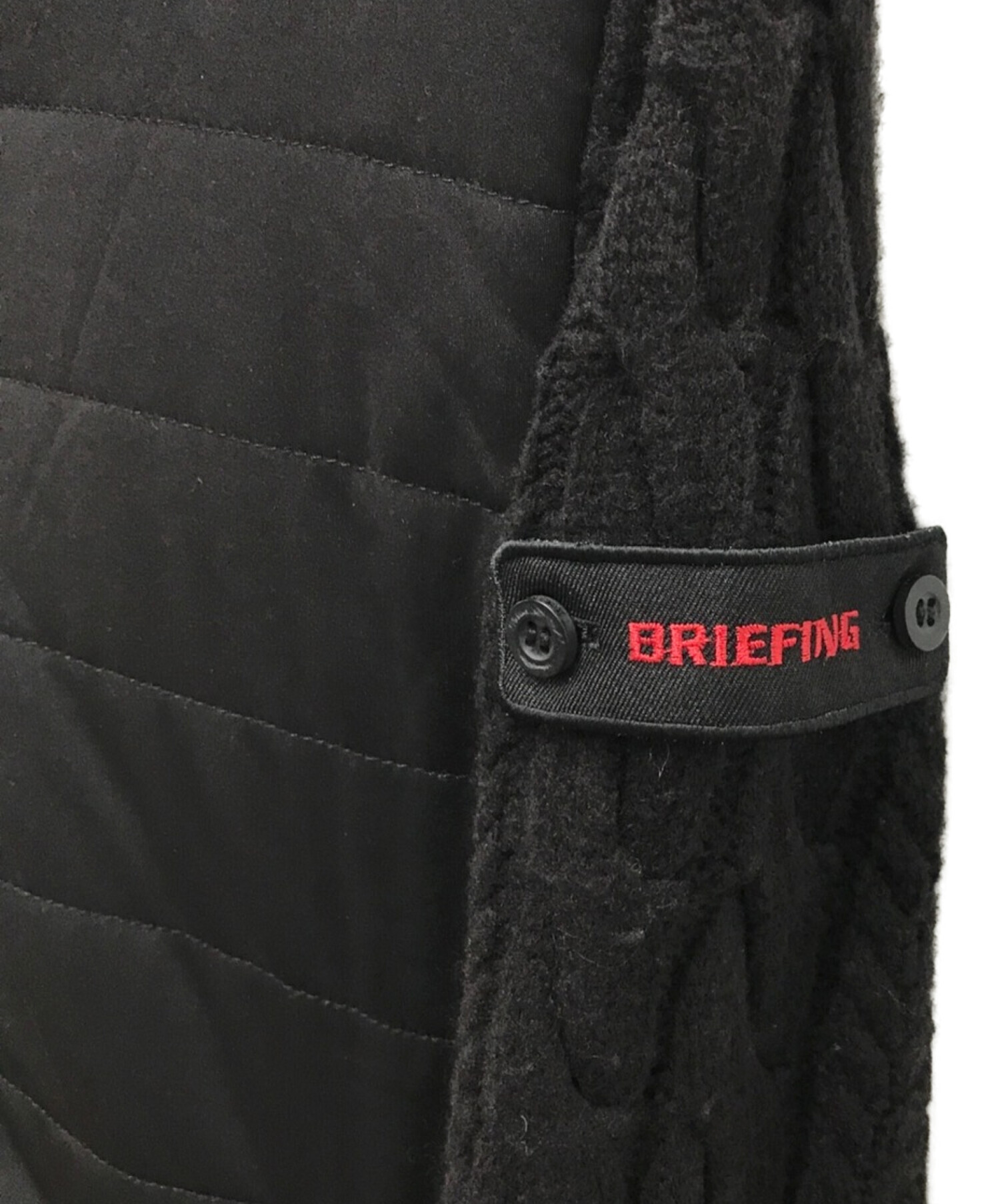 BRIEFING (ブリーフィング) ウインドブロック ニットコンビジャケット ブラック サイズ:M