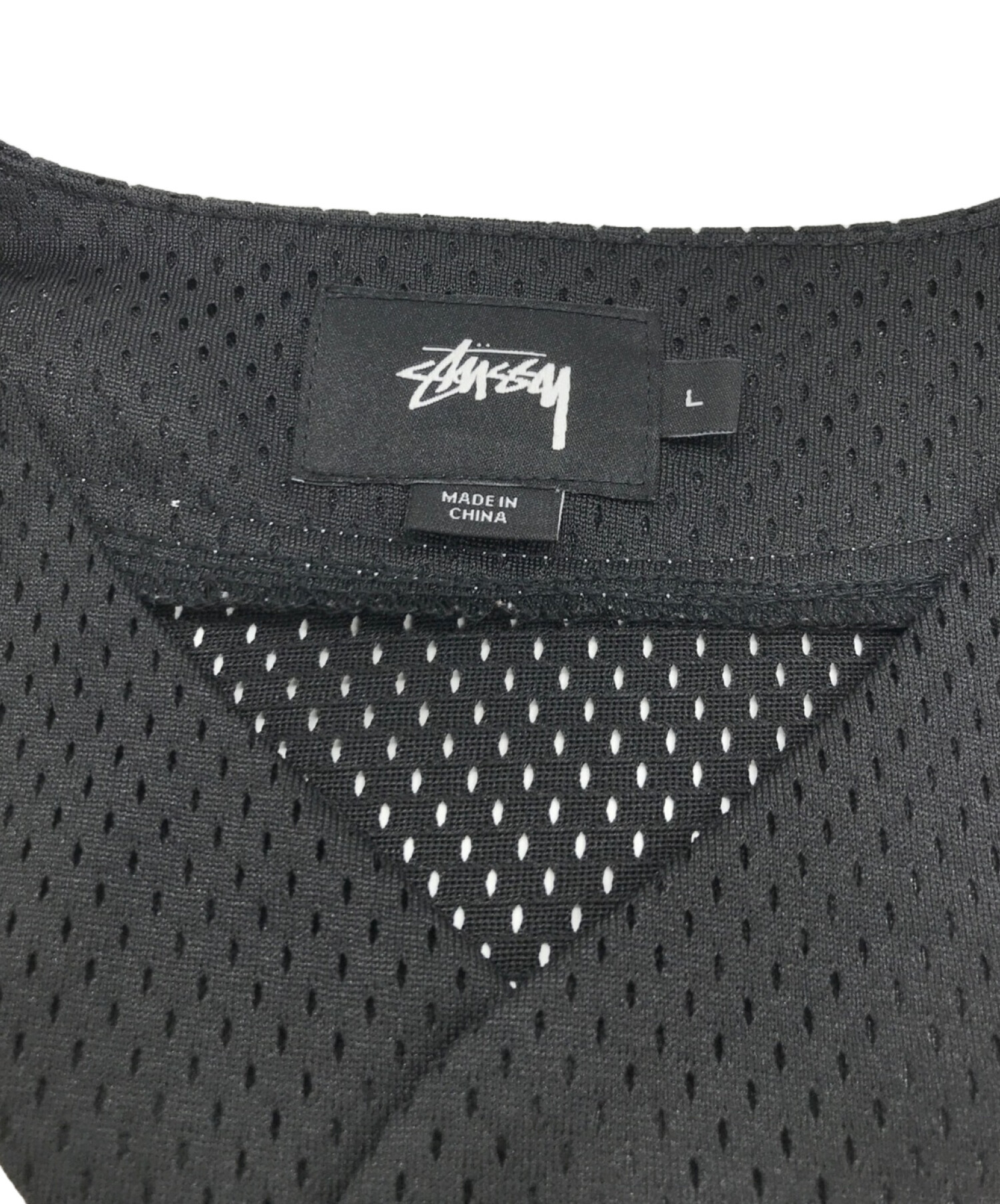 stussy (ステューシー) MESH BASEBALL TOP ブラック サイズ:L