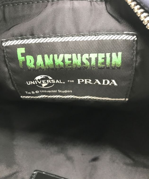 PRADA (プラダ) UNIVERSAL STUDIOS (ユニバーサル・スタジオ) ナイロンクラッチバッグ ネイビー