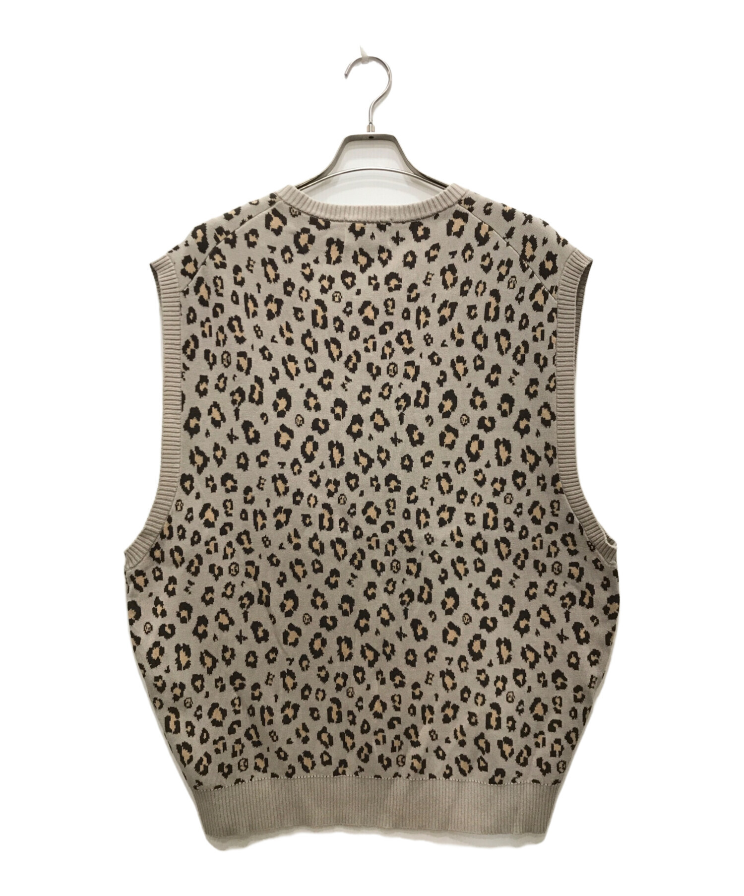 中古・古着通販】KEBOZ (ケボズ) LEOPARD KNIT VEST/レオパードニットベスト ベージュ サイズ:LARGE｜ブランド・古着通販  トレファク公式【TREFAC FASHION】スマホサイト