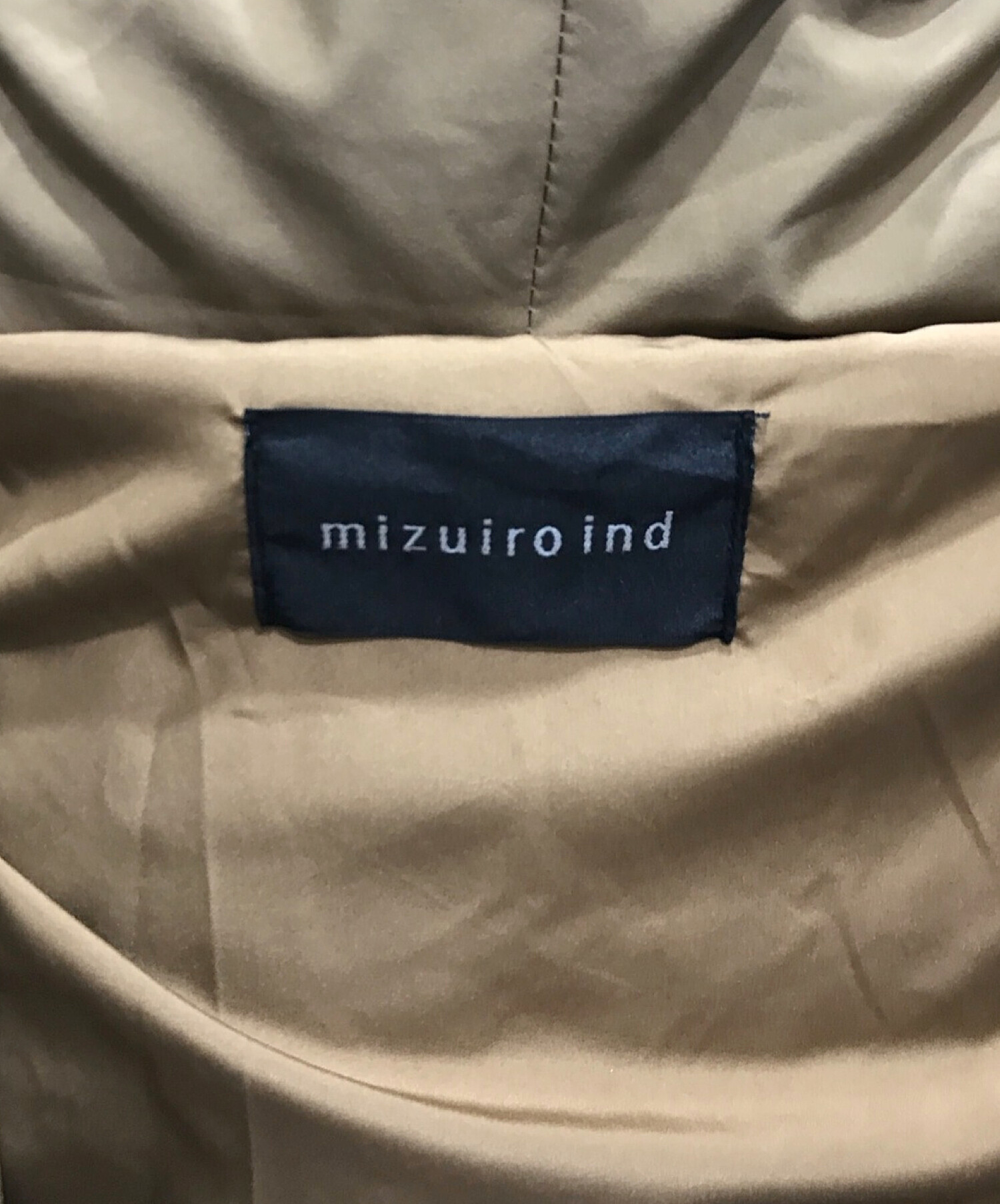 中古・古着通販】mizuiro-ind (ミズイロインド) ドレープロングダウン