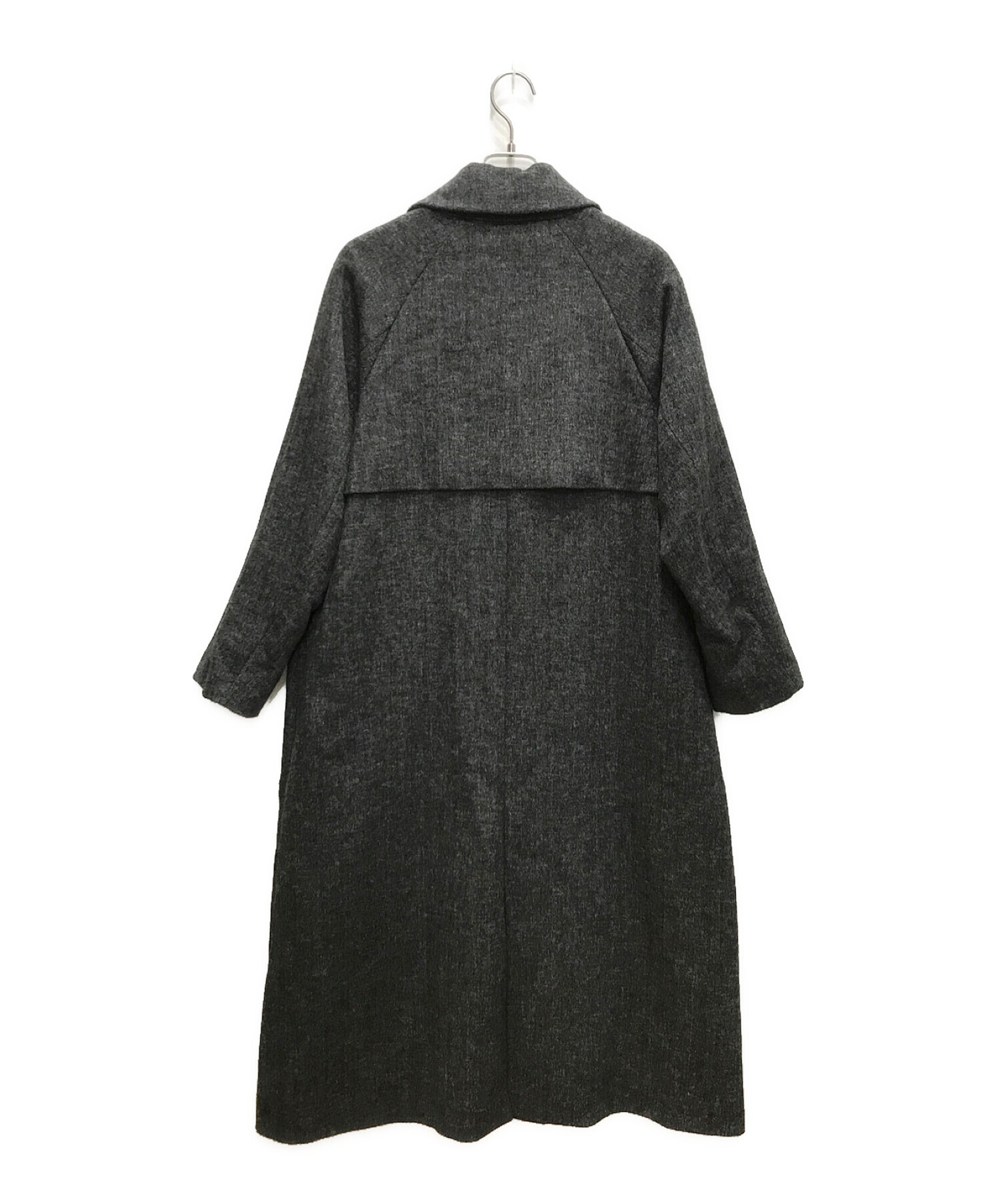 muller of yoshiokubo (ミュラーオブヨシオクボ) Herringbone Long Coat グレー サイズ:SIZE 36