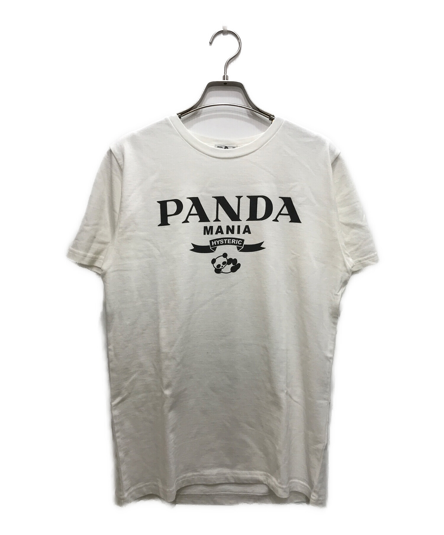 Hysteric Glamour (ヒステリックグラマー) T.NOGUCHI PANDA MANIA プリント Tシャツ ホワイト サイズ:S  未使用品