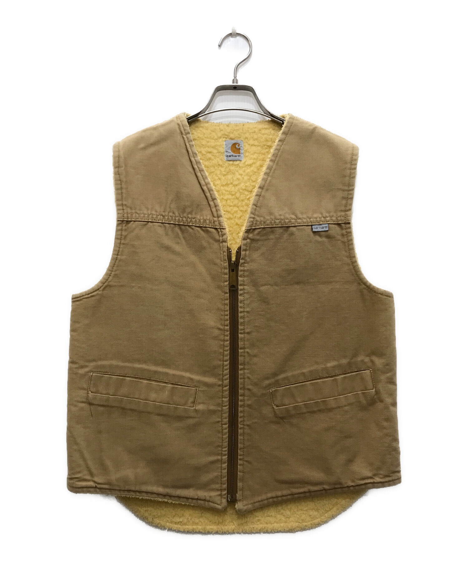 中古・古着通販】CarHartt (カーハート) USA製80-90年代ダックベスト ベージュ サイズ:MED｜ブランド・古着通販  トレファク公式【TREFAC FASHION】スマホサイト