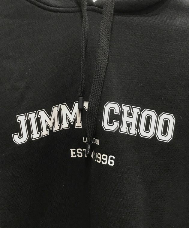 中古・古着通販】JIMMY CHOO (ジミーチュウ) ロゴプリントプルオーバーパーカー ブラック サイズ:XS｜ブランド・古着通販  トレファク公式【TREFAC FASHION】スマホサイト