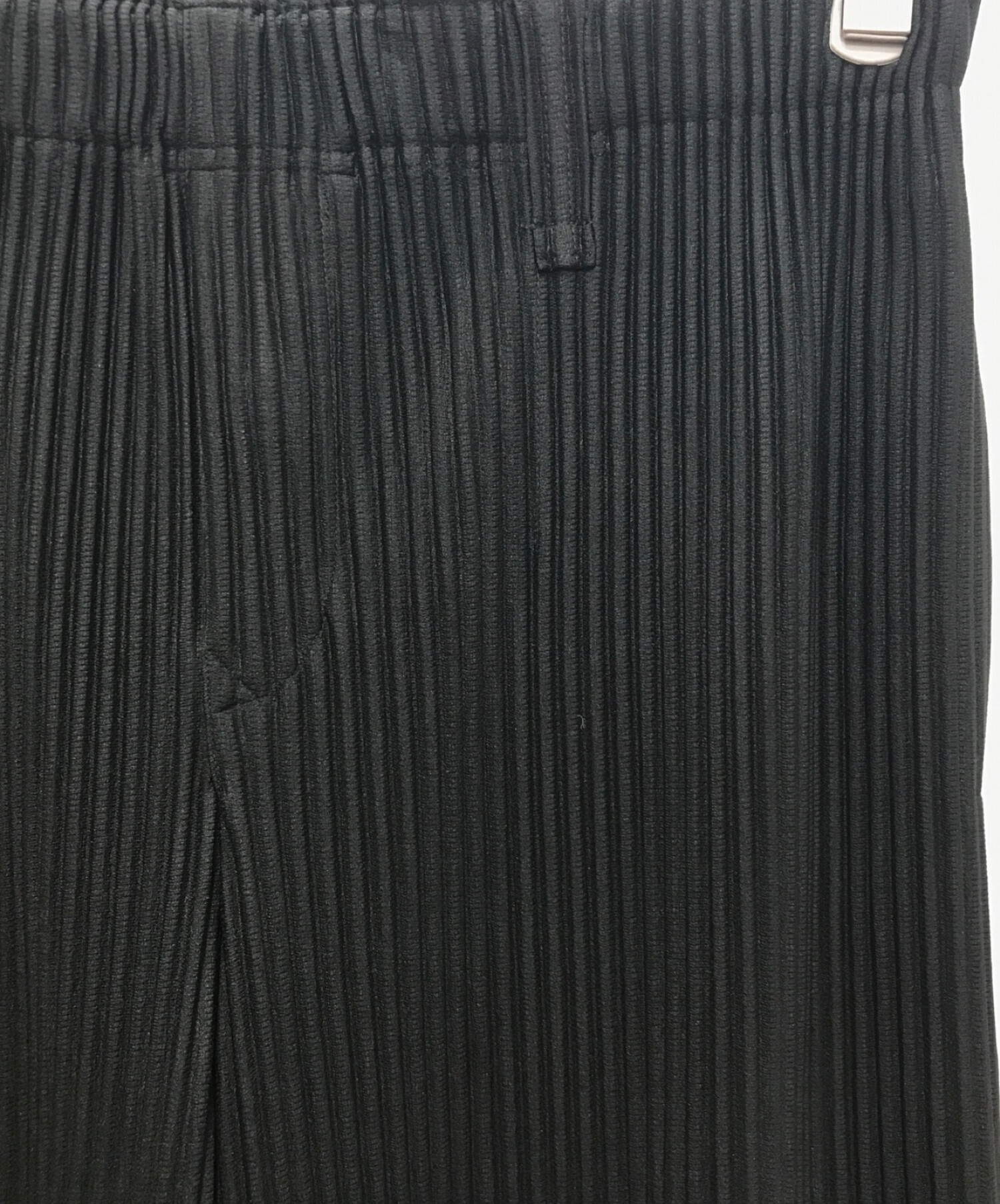 HOMME PLISSE ISSEY MIYAKE (オムプリッセ イッセイ ミヤケ) BASICS プリーツパンツ ブラック サイズ:2