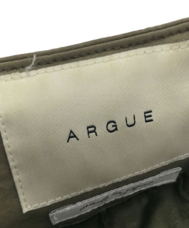 ARGUE (アーギュ) COTTON NYLON OVER DOWN BLOUSON カーキ サイズ:FREE