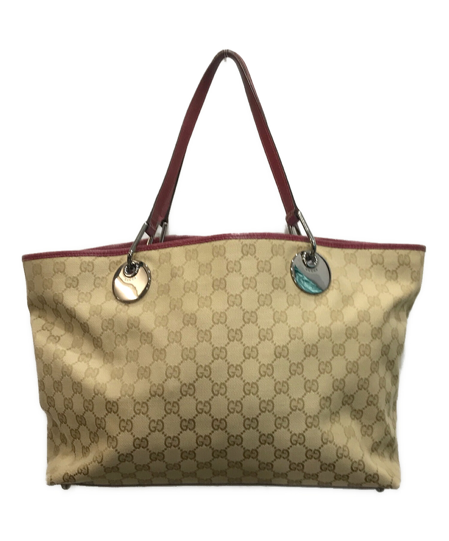 中古・古着通販】GUCCI (グッチ) GGキャンバストートバッグ ベージュ×ピンク｜ブランド・古着通販 トレファク公式【TREFAC  FASHION】スマホサイト